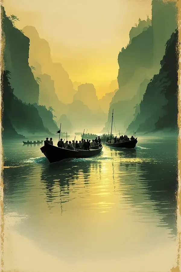 长河渡口评分海报 - 鲨鱼影视